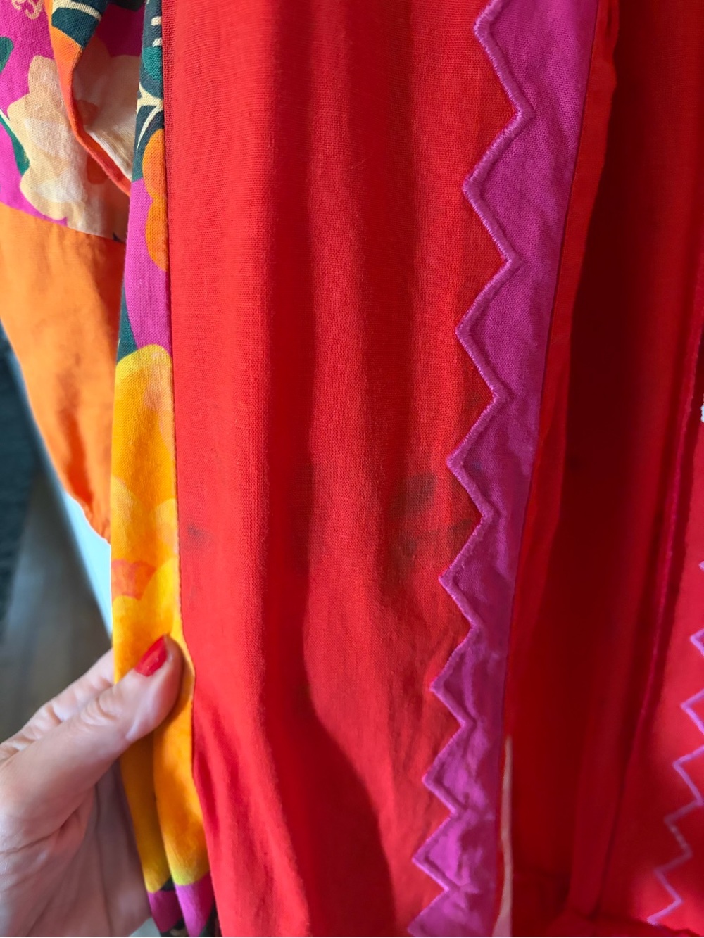 Farm Rio Sunset Patchwork Maxi Dress - Flawed - please read - Picture 5 of 16